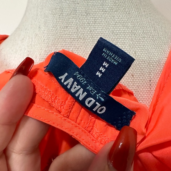 Neon coral oversized t shirt - Picture 3 of 4